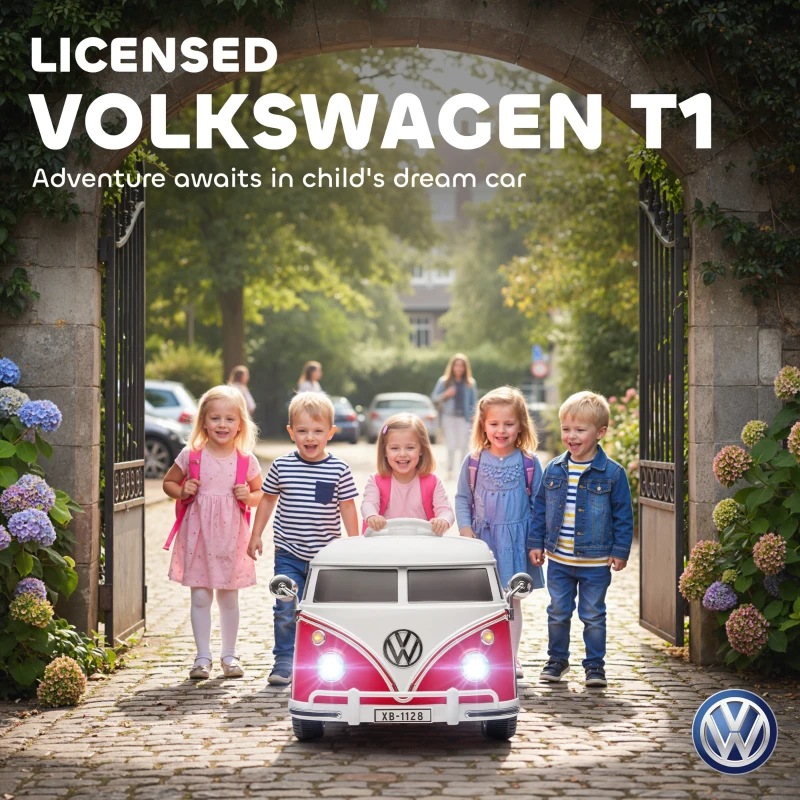 AIYAPLAY Elektryczny samochód dla dzieci, 12V pojazd dla dzieci z MP3, podwójny silnik, pojazd elektryczny z klaksonem, światłami LED, płynny start, 3-8 km/h, w wieku 3-7 lat, Czerwony