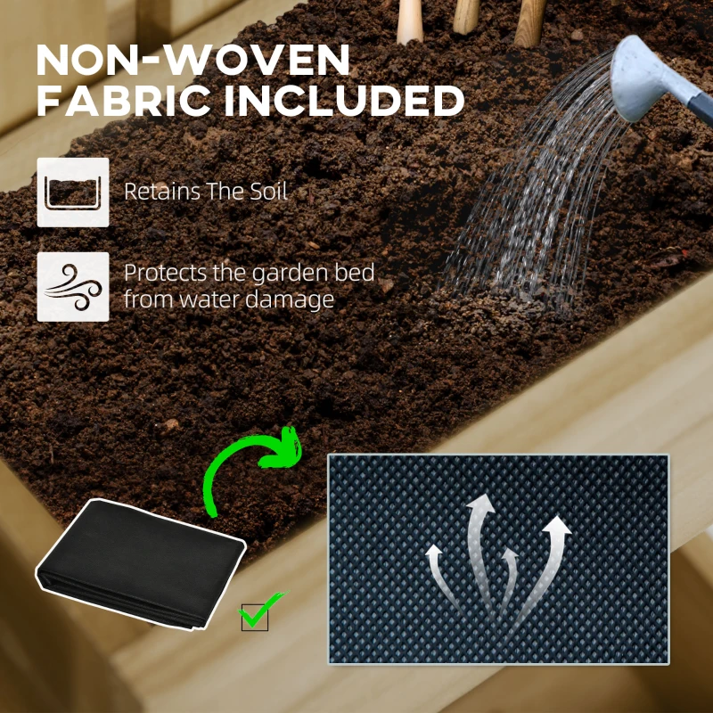 Regulowane Hochbeet z drewna, z kratką, do ogrodu