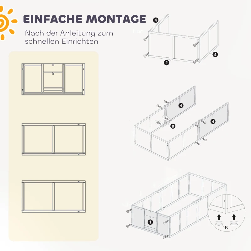 Wybieg dla psów i szczeniąt, duży i mały, bezpieczny