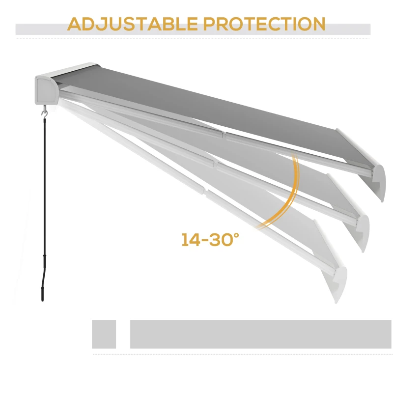 Markiza elektryczna 4m z pilotem i korbką, składana