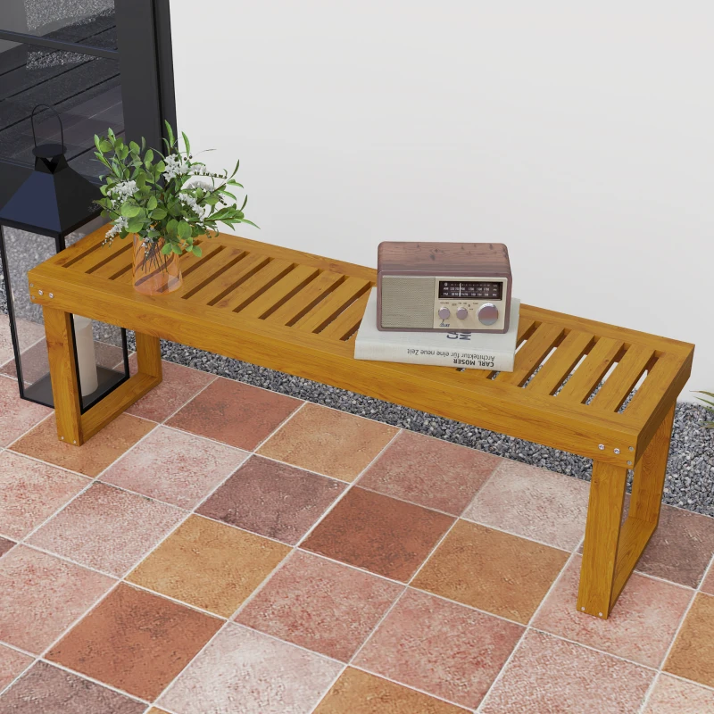 Ławka ogrodowa 2-osobowa, odporna na warunki atmosferyczne, sosna