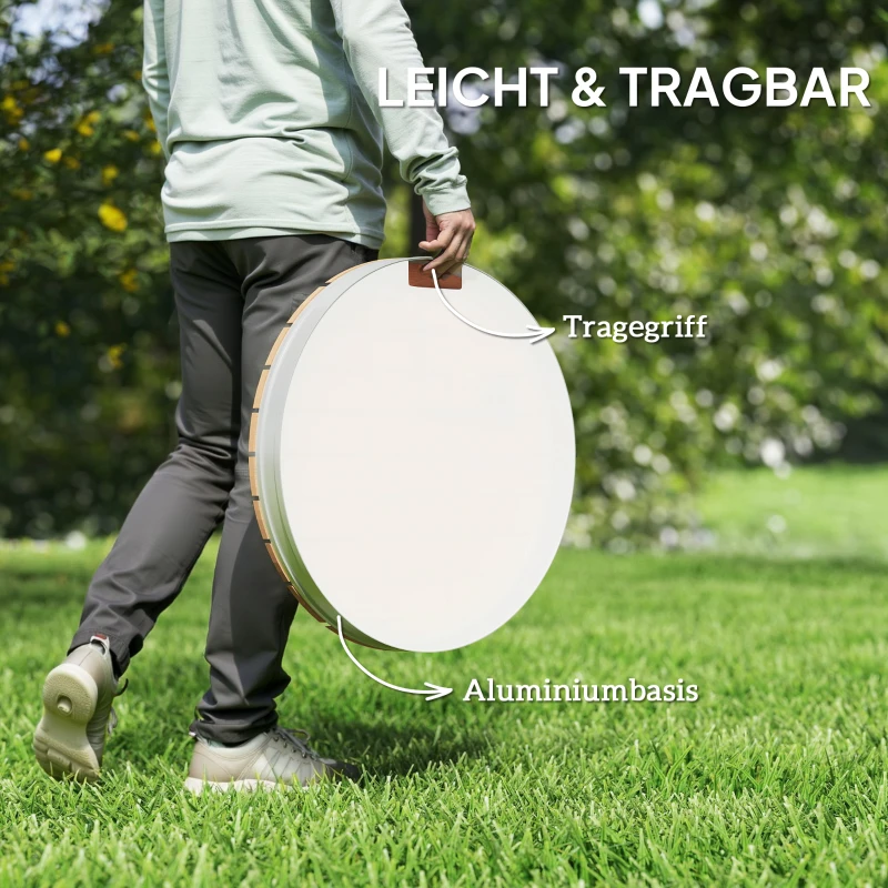 Outsunny Portable Outdoor Shower Kit, Garden Shower with 4m Adjustable Water Jet Height and Aluminium Build, Waterproof, UV Proof and Frost-Resistant for Pool, Beach and Spa