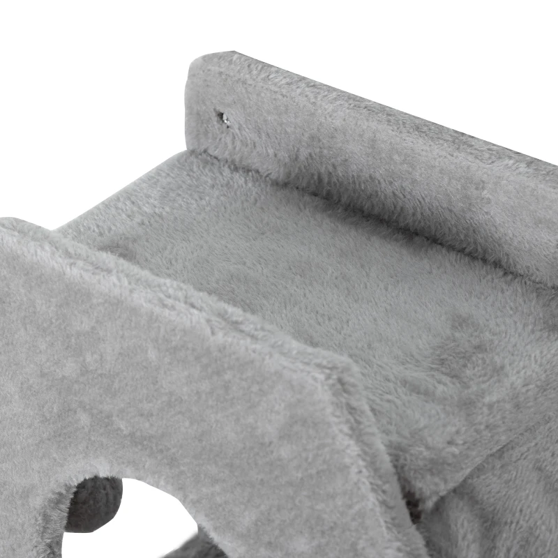 Kocia ścianka wspinaczkowa, legowisko, drapak, szary