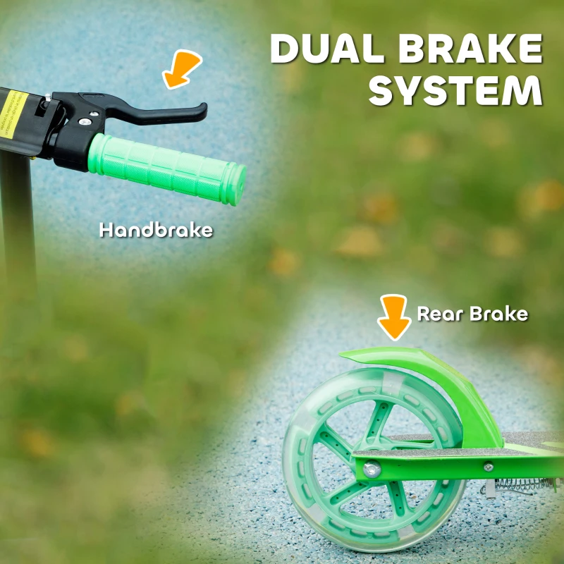 Składany hulajnoga dla dzieci, regulowana wysokość, 2 świecące koła