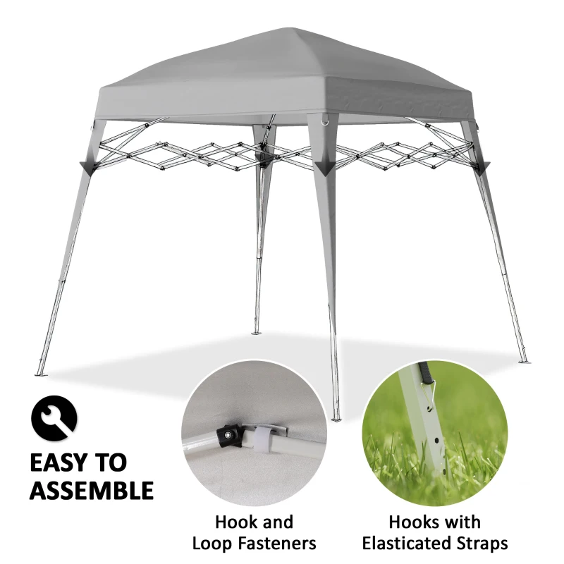 Daszek do pawilonu 3x3 m, wodoodporny, stabilny, szary