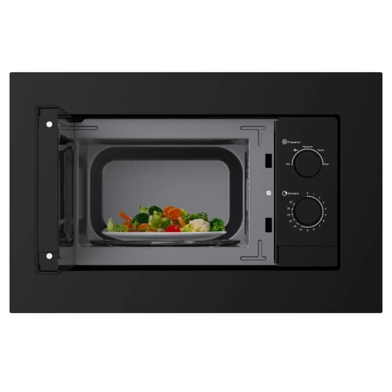 Micro-ondes encastrable - CONTINENTAL EDISON - CEMO20EBM2 - 1280 W - L59,5xH38,5xP35,3 cm - 20L - Noir