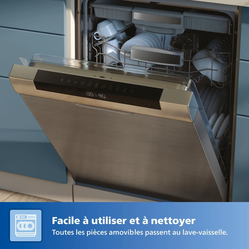 Friteuse sans huile - PHILIPS - HD9285/93 Airfryer - Connecté - Noir - Série 5000 - 7.2L