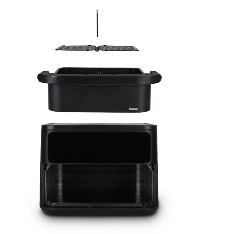 Friteuse sans huile HKoeNIG - FRY960 - Capacité 10L convertible 2 x 5L - 8 programmes de cuisson - 2400W