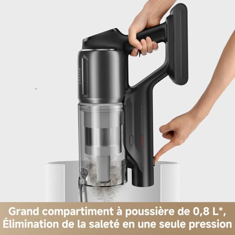 Aspirateur Balai sans Fil - DREAME Z10 - 210AW - Filtration 99,99% HEPA H14 - Détection poussiere - Réglage Auto de l'Aspiration