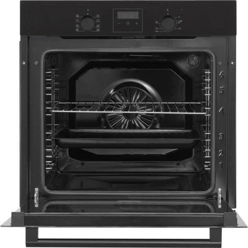 Four encastrable nettoyage catalyse - chaleur pulsée CONTINENTAL EDISON F80CBP Noir programmateur digital - 59,5 x 59,5 x 56,6 cm
