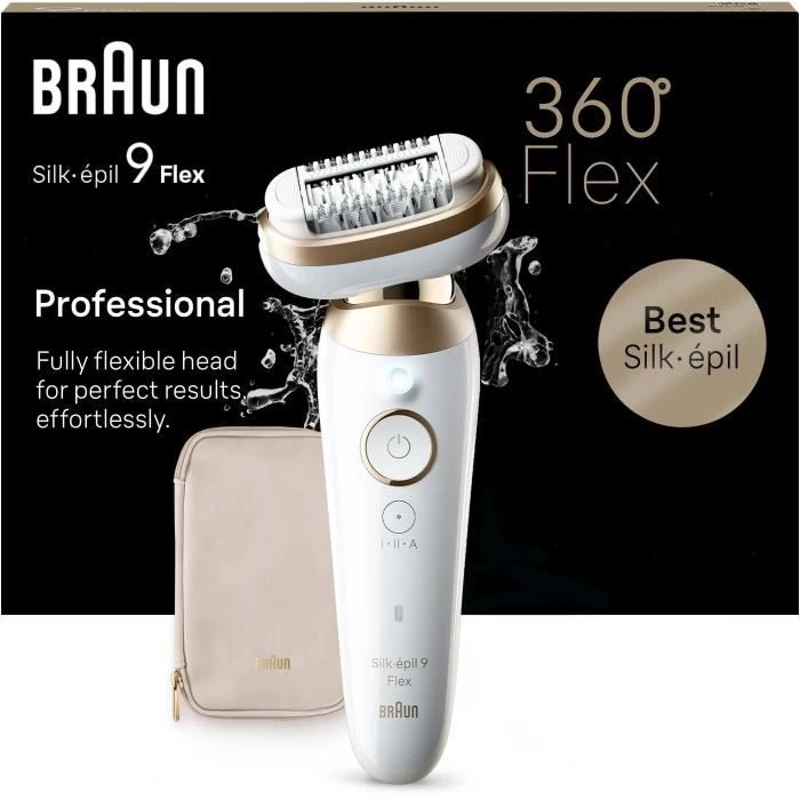 Épilateur - BRAUN - Silk-épil 9-011 3D - Sans fil - 2 modes - Blanc