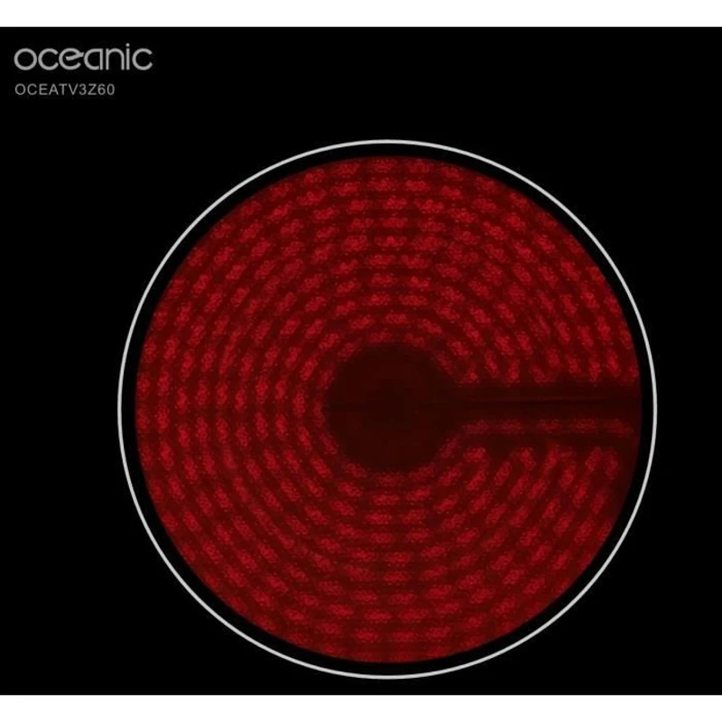 Plaque de cuisson vitrocéramique OCEANIC 3 foyers  L56 x P49 cm OCEATV3Z60