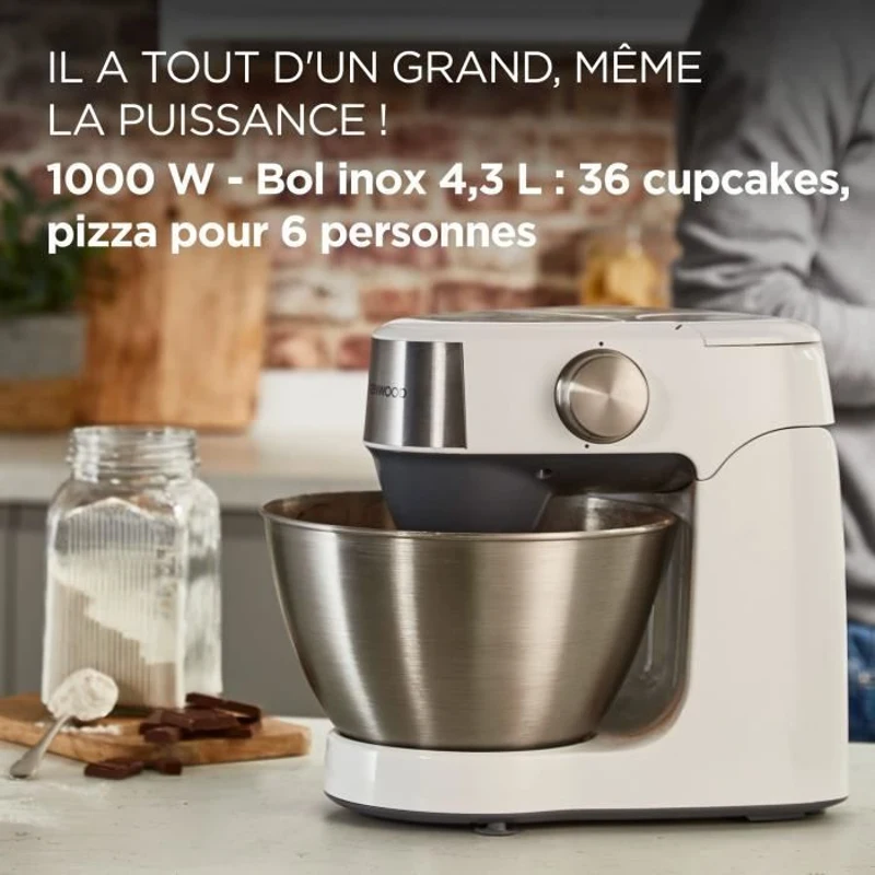 Robot patissier multifonction KENWOOD  Prospero KHC291A.H0WH - Blender, Bol multifonction, 3 disques, Presse agrumes Bol inox
