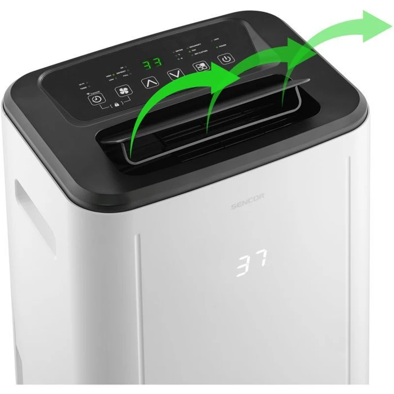 Déshumidificateur mobile intelligent - SENCOR - SDH 2028WH - 360 W - 20 L/jour - Réservoir : 6 L - 2 vitesses - Blanc