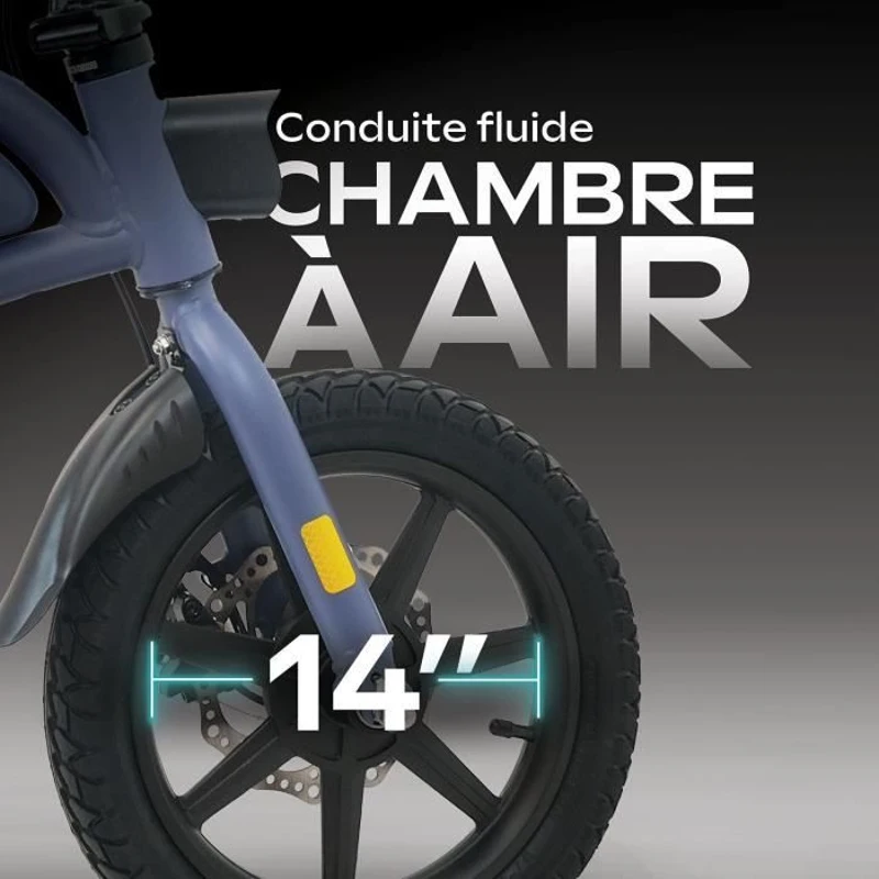 Draisienne électrique - URBANGLIDE - BIKE 140 BLUE - 36V - 350W - Pneus 14 - Autonomie 18KM - Vitesse max 25KM/h