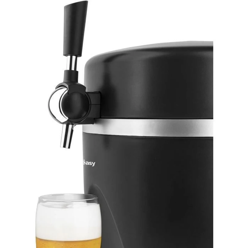 Tireuse a bere WEASY - PINT568 - Capacité 5L - Température réglables 3° a 6°C - Compatible tous fûts - Noir