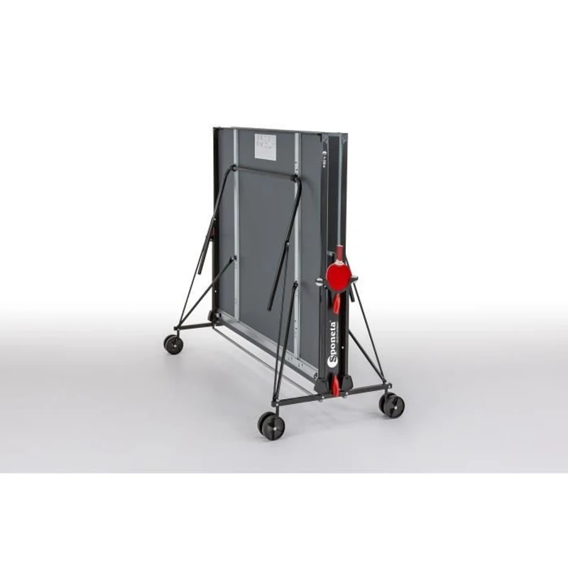 SPONETA - Table Tennis de Table - Table Ping Pong Compacte - Usage Extérieur - Gris et noir