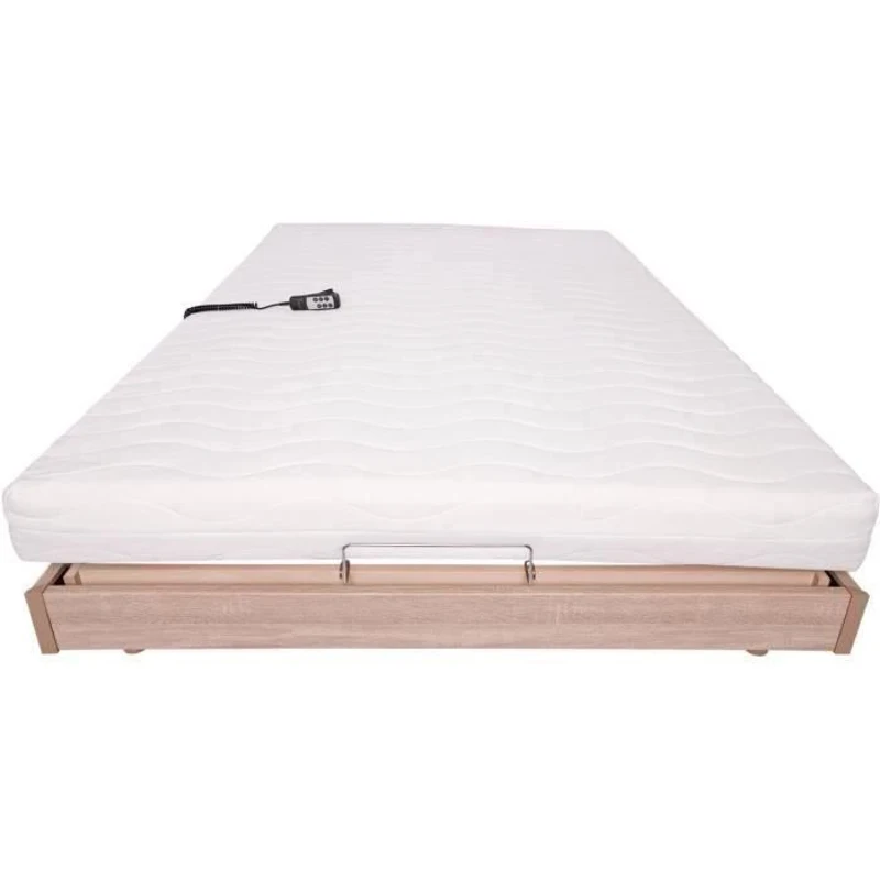 Ensemble relaxation matelas + sommier électrique 140x190cm - Mousse - Ferme - TALCA Fabrication française