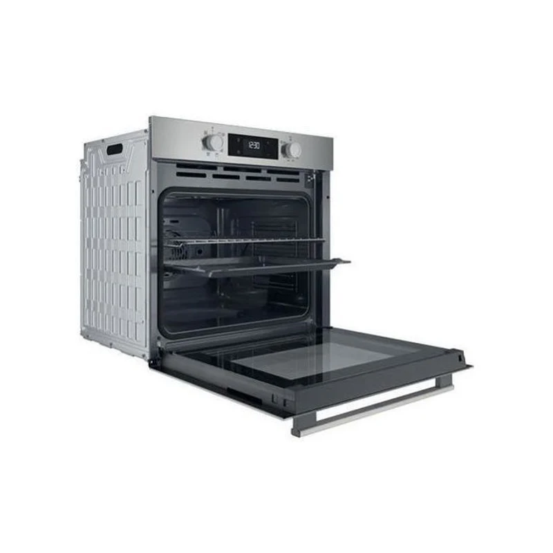 Four encastrable - Pyrolyse hydrolyse - Chaleur tournante - HOTPOINT - HAO5540PX - Inox - 71 L - A++