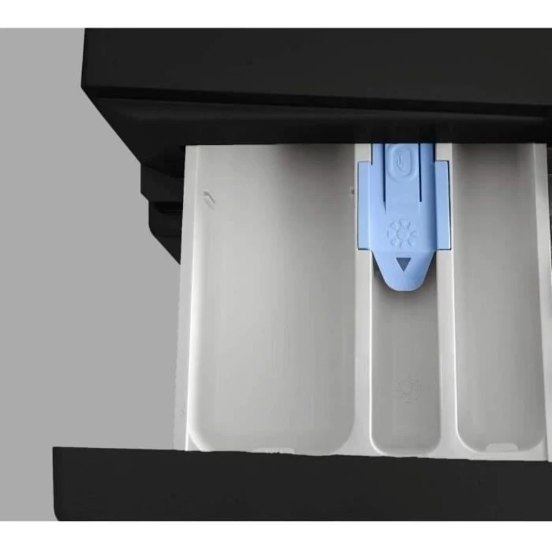 Lave-linge hublot - Pose libre - CONTINENTAL EDISON - CELL812IBP - 8 kg - Induction - 60 cm - 1200 trs/min - Noir mat