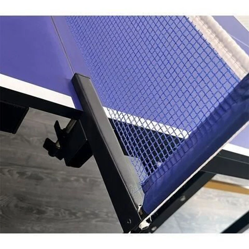 Tennis de table - Table de ping-pong - Pliable - Usage exterieur - 2 raquettes avec housse + 3 balles inclues - Bleu et noir