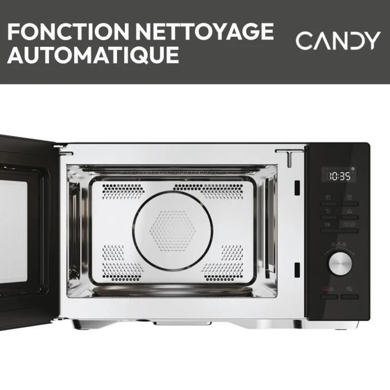Micro-ondes Combi Candy Essenza CMCA29EDLB 1000W 29L Digital Noir -Combiné a chaleur tournante- 5 Niveaux de Puissance -10 Menus Aut