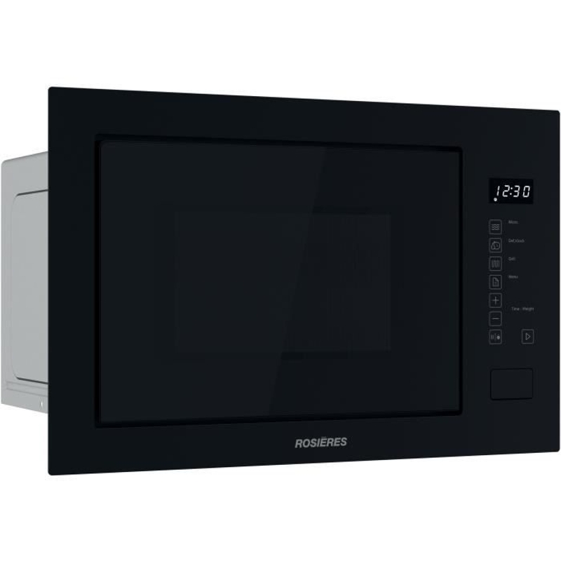 Micro-ondes encastrable - ROSIERES - RO38FL7N25LWB - Noir - 28 L - 59,5 x 36,8 x 38,5 cm