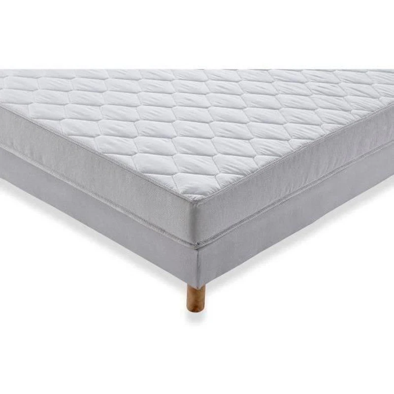 Ensemble Matelas 140x190 cm + Sommier - Mousse - 5 zones - 15 cm - Ferme - DEKO DREAM Airflex