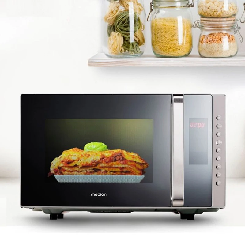 Micro-ondes combiné MEDION MD17495 - 23L - 800W - 1200W Grill - Pose libre - Argent