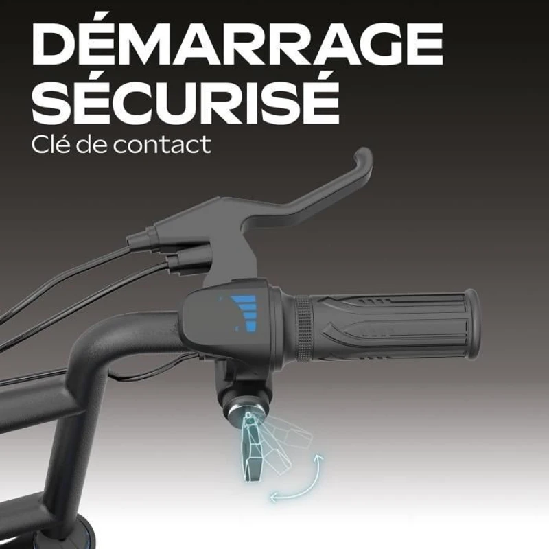 Draisienne électrique - URBANGLIDE - Thunder 160 - 400W - 16 - Adulte - Pliable - Gris