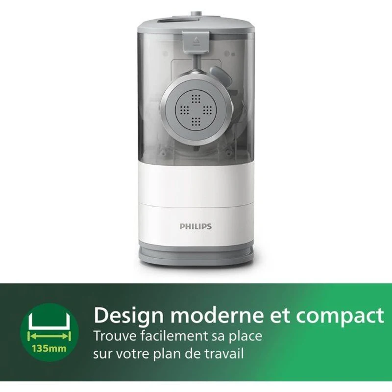 Machine a pâtes - PHILIPS - HR2345/19 - Série 5000 - 4 formes de disques - 150W - Blanc