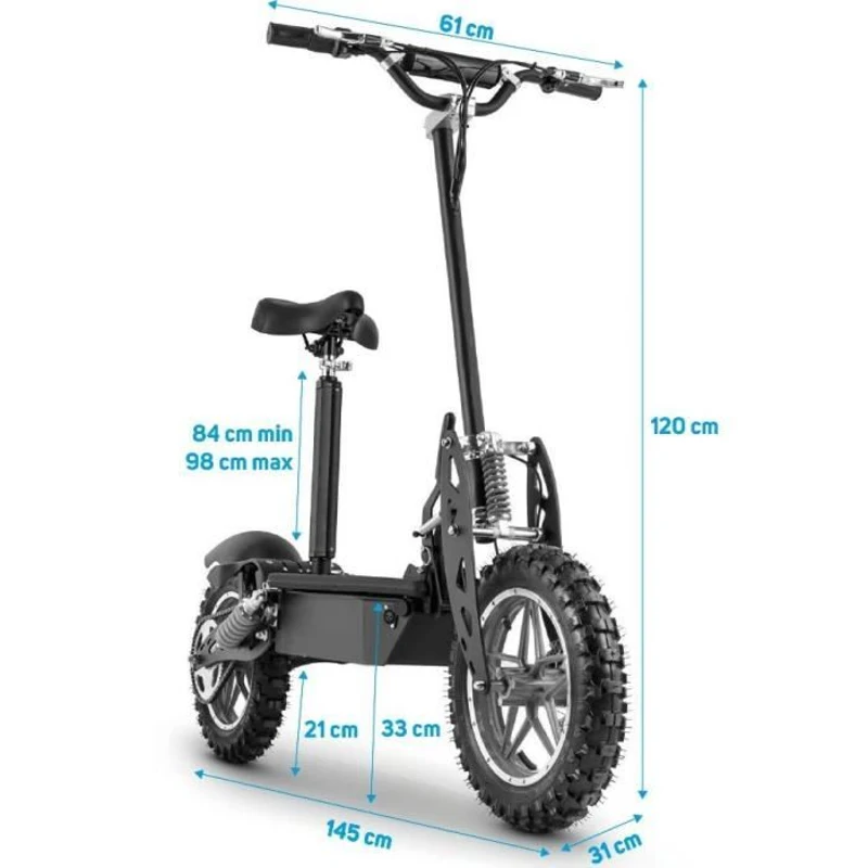Trottinette électrique Cross - BEEPER FX1000 - 1000W - Batterie Plomb - 36V
