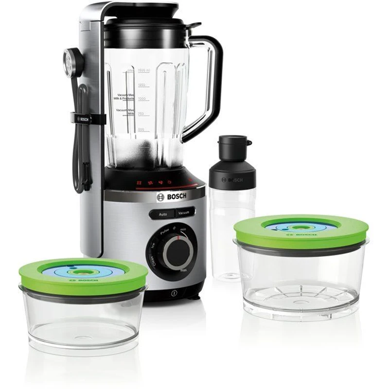 Blender sous vide 2-en-1 - BOSCH - VitaPower Série 8 MMBV625M - 1000 W - Inox / Noir