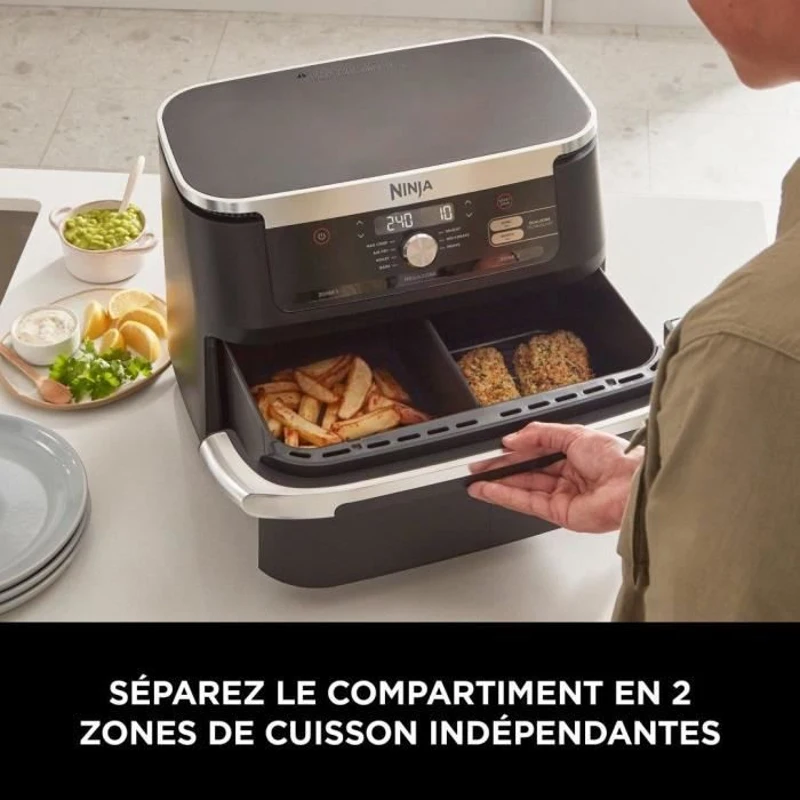 Friteuse sans huile NINJA - Foodi Flex AF500EU - Capacité 10,4L - 7 programmes de cuisson - 2470W