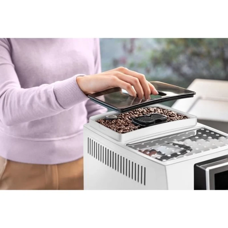 Espresso avec broyeur a grains - DELONGHI - Magnifica S ECAM22.110.W - 1,8 L - 250 g - 15 bar - 1450 W - Blanc