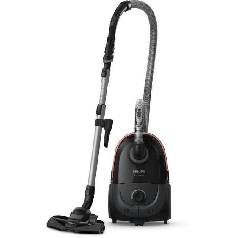 Aspirateur avec sac - PHILIPS - XD5123/10 - Série 5000 - 900W - 77db - Noir intense