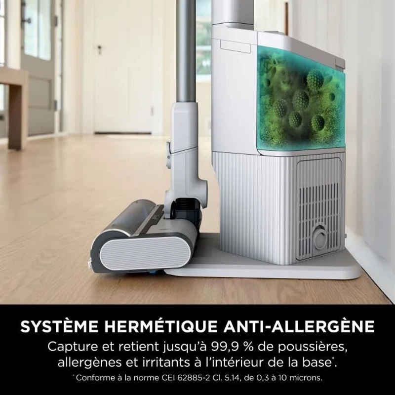 SHARK BU3521EU - Aspirateur Balai sans fil - 181 W - Vidage automatique - 3 modes d'aspiration