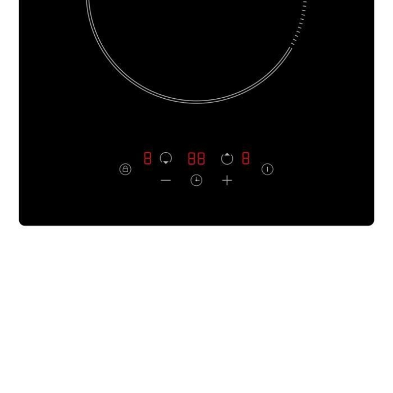 OCEANIC Domino induction noir encastrable - 3500W - 2 Boosters