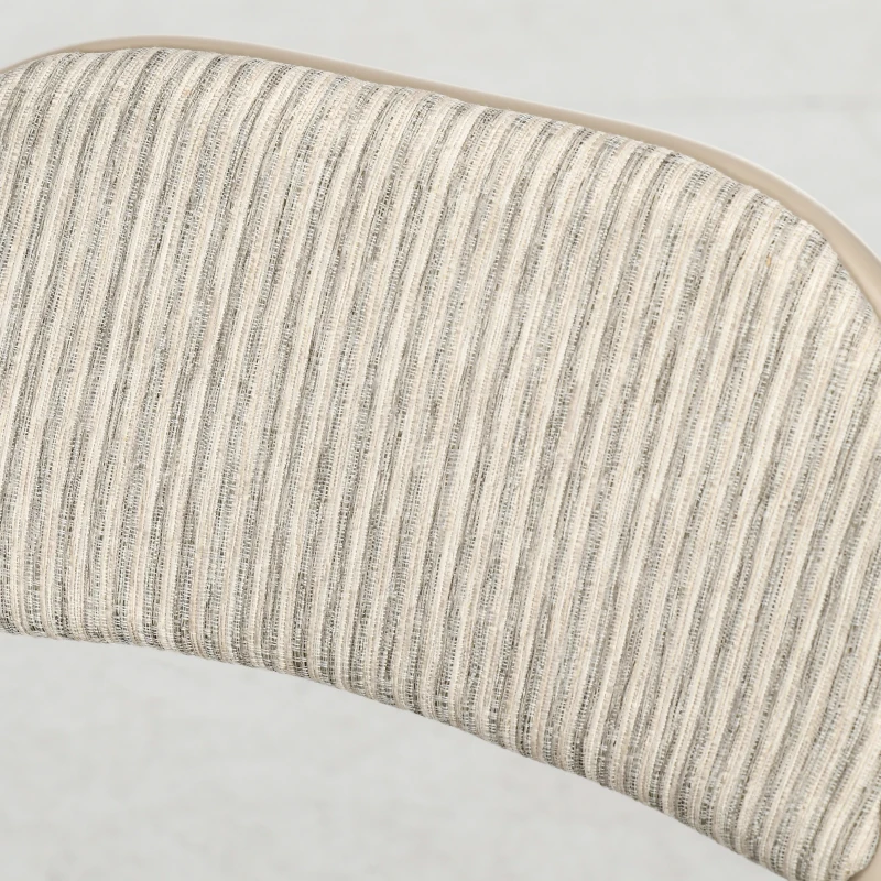 HOMCOM Lot de 6 chaises pliantes chaises de salle à manger portables cadre en acier dim. 45l x 46P x 78H cm beige