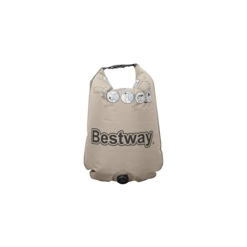 BESTWAY Matelas gonflable camping Pavillo - 2 places Roll & Relax - 203 x 183 x 22 cm - Avec sac de gonflage