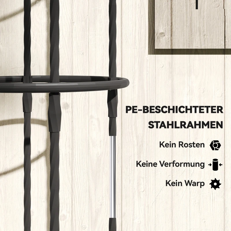 Outsunny Podpóra do pnączy 2 szt. 174 cm Obelisk ze stali, zdejmowana podpórka dla roślin pnących, do róż