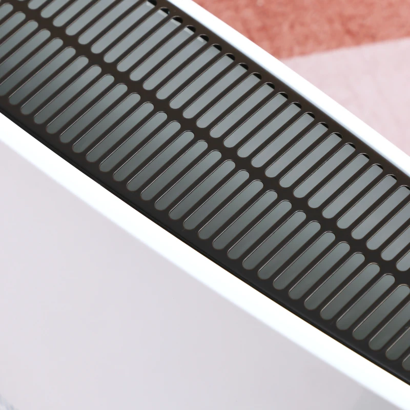 HOMCOM Radiateur électrique avec thermostat et timer - chauffage panneau à convection - panneau LED tactile