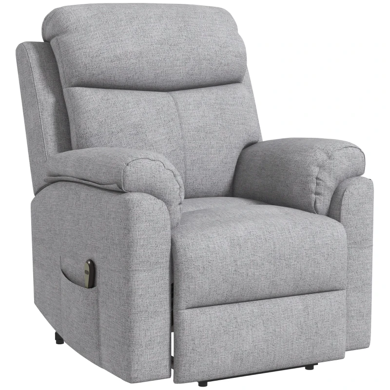 HOMCOM Fauteuil releveur inclinable Fauteuil de Relaxation électrique - avec Repose-Pied Ajustable et télécommande(m-11)