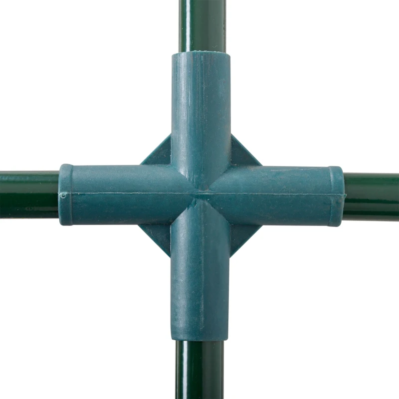 Outsunny Serre de jardin mini serre serre à tomates 2 x 1 x 0,8 m porte zippée bâche PE acier vert