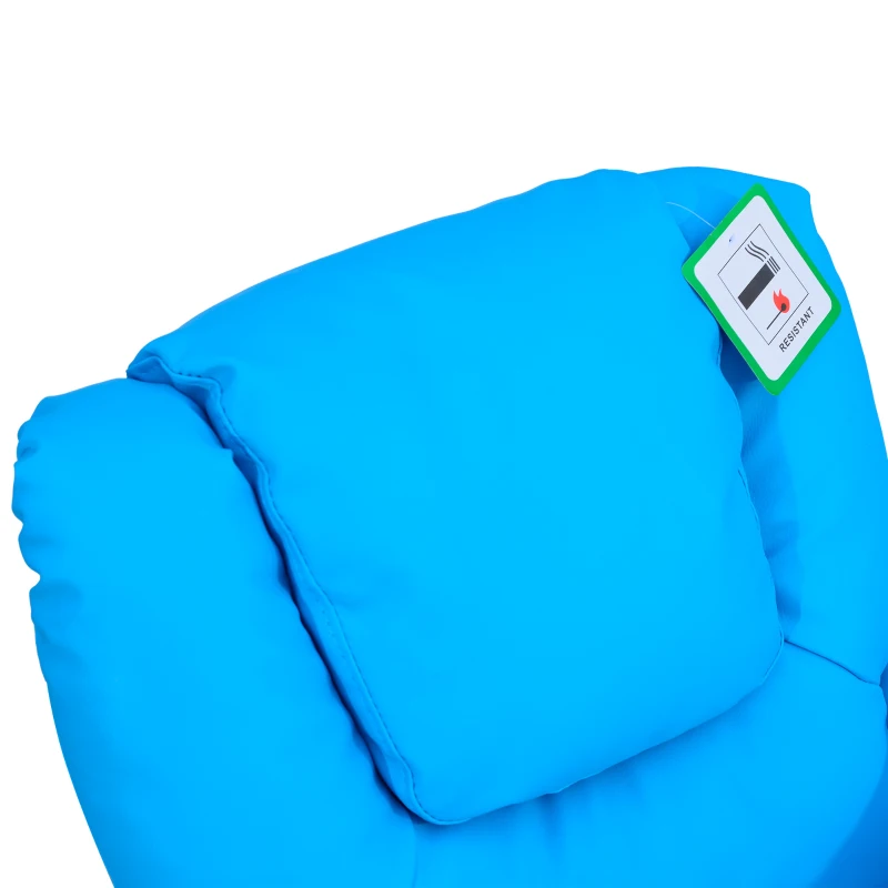 HOMCOM kinderfauteuil, mini-fauteuil, kinderbank voor 3-6 jaar, blauw(m-10)