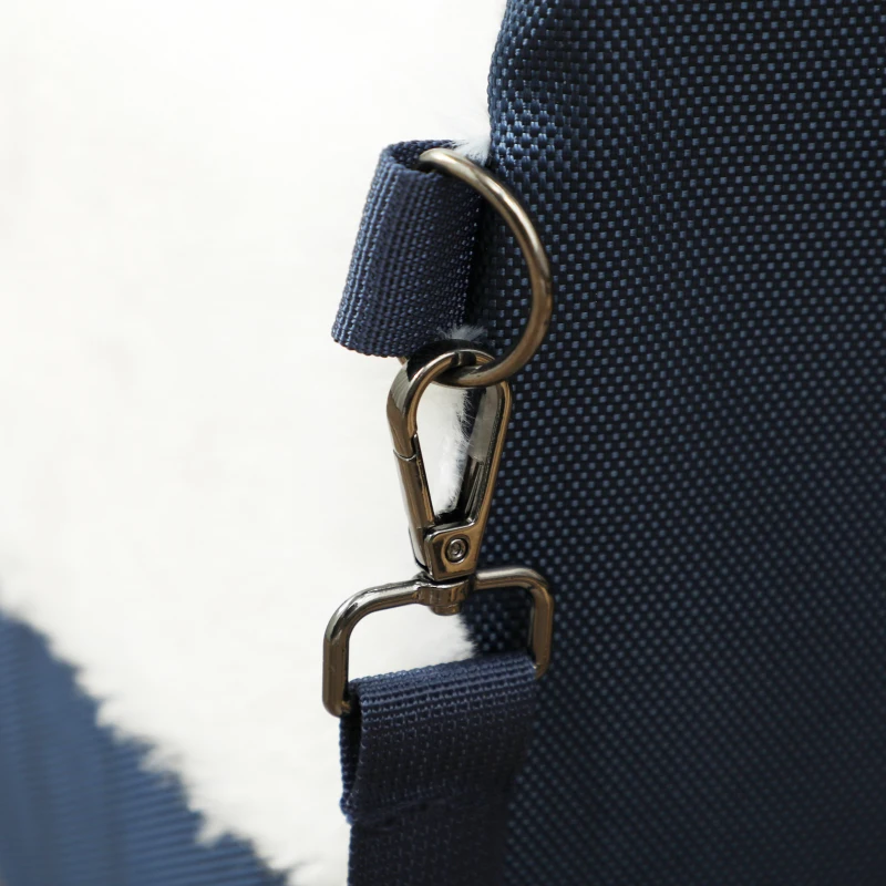 PawHut Siège auto pour chien avec ceinture de sécurité et fixation, siège de voiture pour chiens 55 x 46 x 32 cm bleu marine