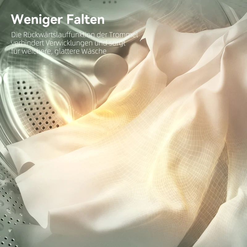 HOMCOM Mini Wäschetrockner 4 kg mit 5 Programme bis zu 60℃ 800W/400W Ablufttrockner mit reversibl Edelstahltrommel Weiß