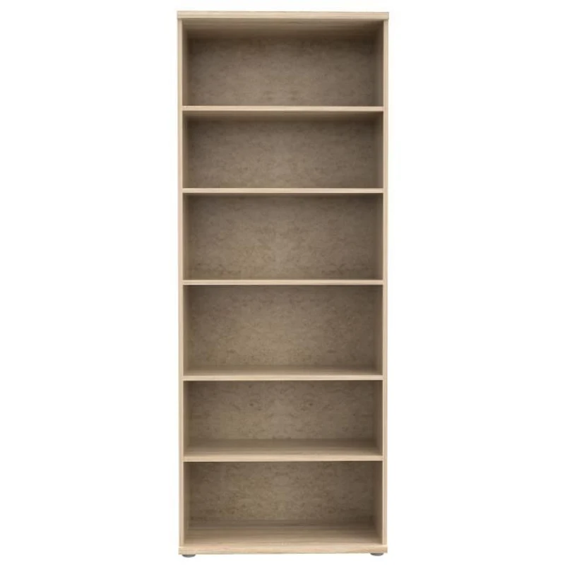 Armoire a chaussures MISCA - Décor chene sonoma et blanc mat - L69 x  P35 x H179cm