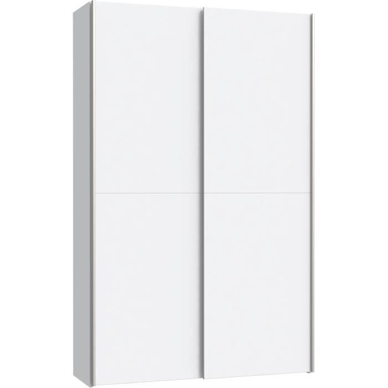Armoire 2 portes coulissantes multifonction - Blanc mat - L120 x P41,6 x H190,5 cm - OZZULA