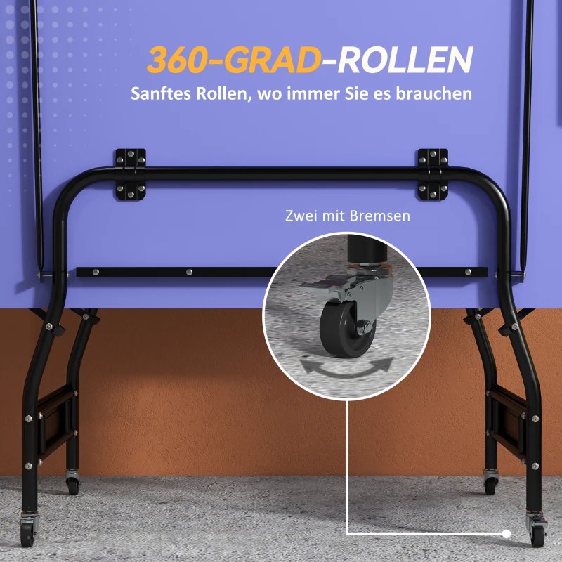 SPORTNOW Inklapbare tafeltennistafel Mid Size inclusief tafeltennisnet, 3 ballen, 12 mm tafelblad